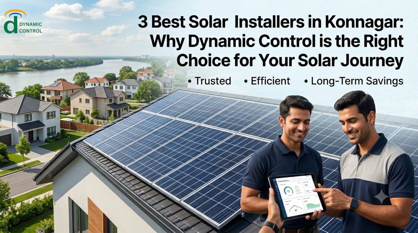 3 Best Solar Installers in Konnagar: Why Dynamic Control is the Right Choice for Your Solar Journey